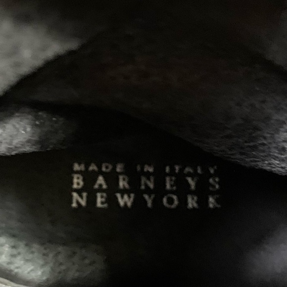 Barney’s NY Moto Boots Black Leather Star Studded Buckled Sz 7 - Picture 9 of 15